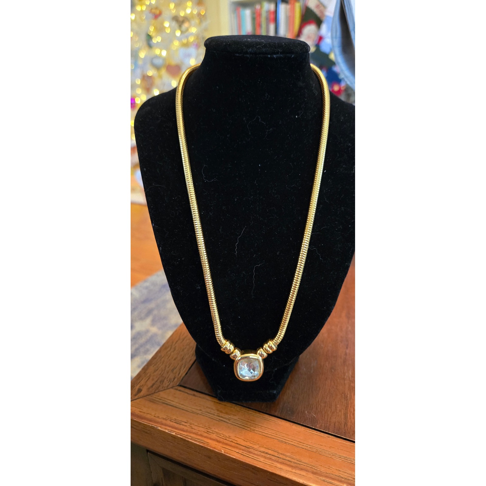 Joan Rivers Classic Collection Pendant 18in Goldtone Nwb